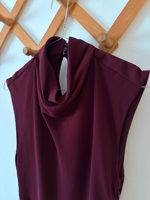 Rochie Mango, mărime XS, culoare vișinie