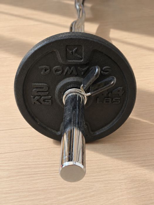 Bară EZ/Z cu 2 discuri Power System de 2 kg și 2 cleme, 120cm