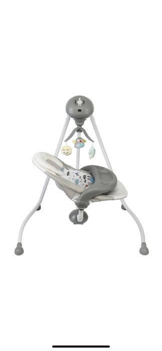 Vand leagăn electric Wunderkid Side, cu conectare la priza, Gri