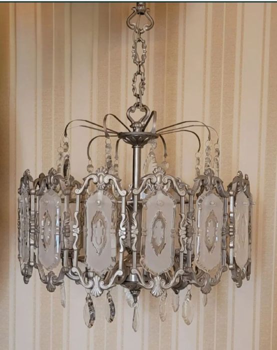 Люстра хрустальная Чехословакия