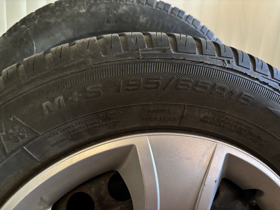 Vand jante + cauciucuri + rezerva pentru opel