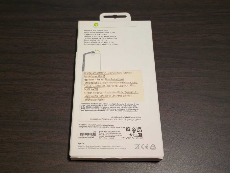 Husa silicon originala Apple Silicone Case Magsafe iPhone 15 Plus