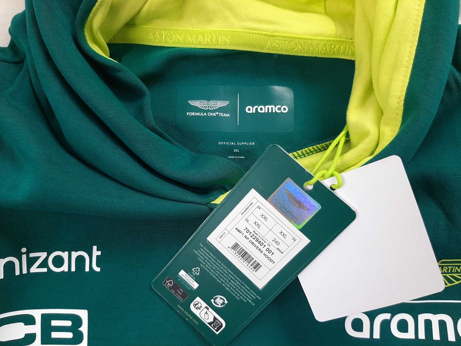 Aston Martin x Hugo Boss F1 Team - Оригинален мъжки суитшърт р-р 2XL