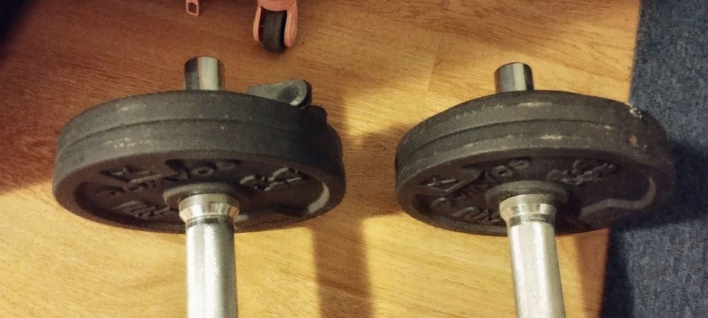 Set discuri haltere Domyos Decathlon 20 kg (4x10 kg.8x2 kg + 4x1 kg)– fontă