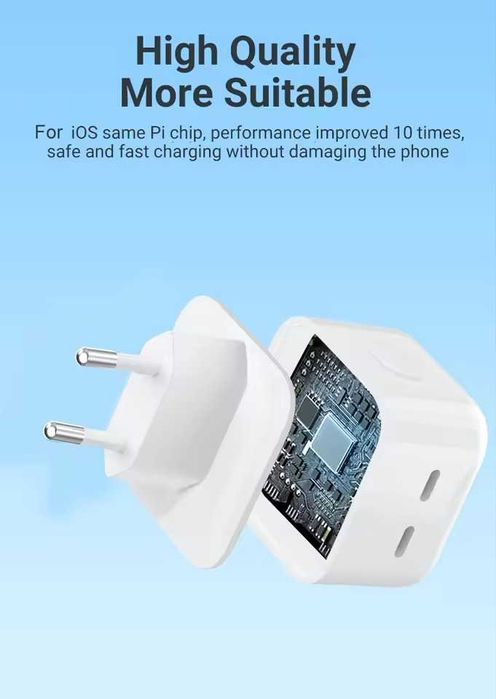 Apple 35W USB-C+C Power Adapter двоен адаптер с TYPE C изход