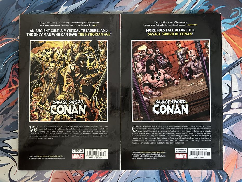Colectie romane grafice Marvel:  Savage Sword of Conan - 2 volume, impecabile