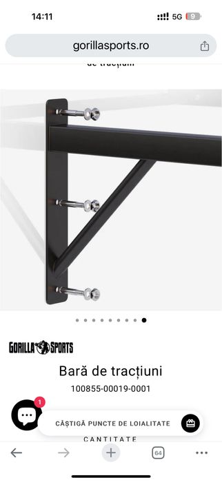 Bara tractiuni profesionala noua Germeny pret promo 250 lei