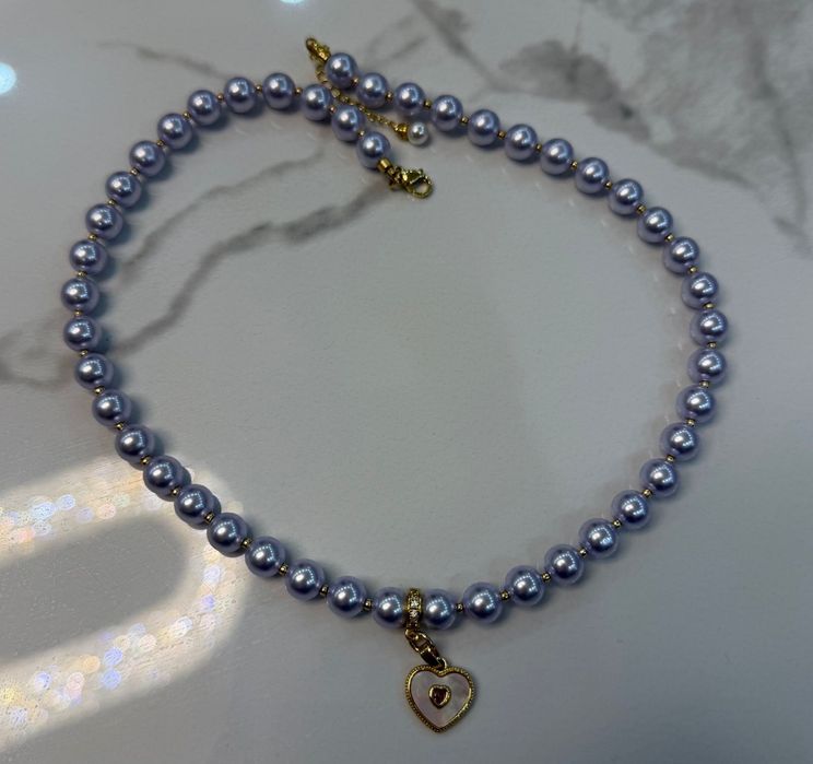 Колье из натурального жемчуга