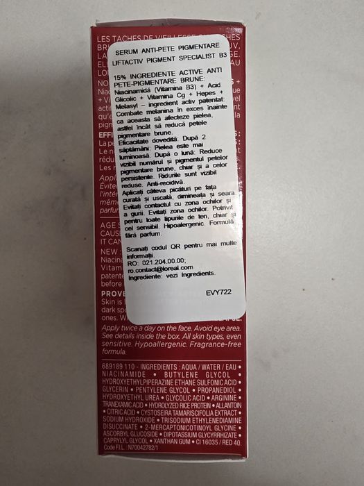 Vichy Ser pentru corectarea petelor pigmentare brune Liftactiv B3