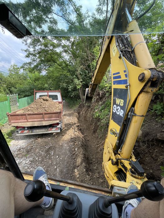 Execut lucrari cu miniexcavator buldoexcavator si bascula 3,5t