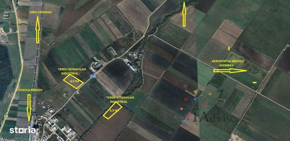 Teren intravilan industrial Codlea cu autorizatie de constructie.