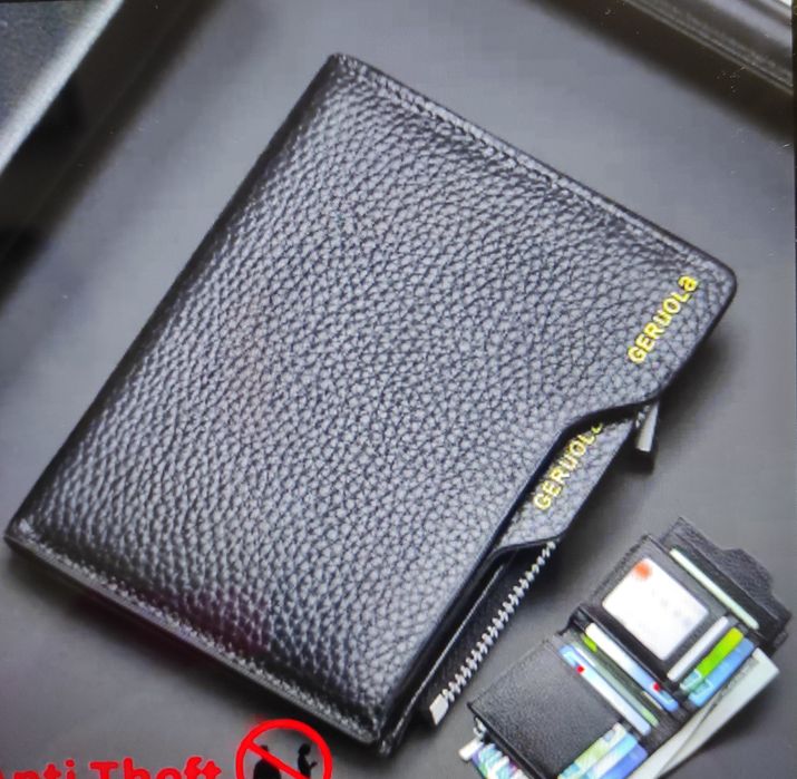 Луксозен мъжки портфейл от естествена кожа