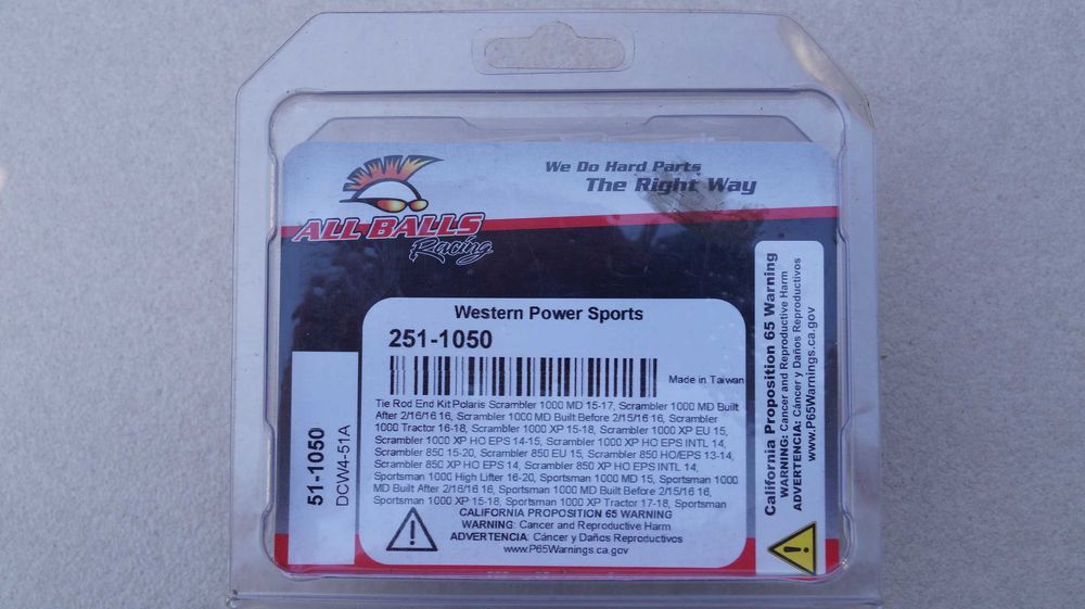 Комплект кормилни накрайници за ATV Polaris - ALL BALLS  51-1050