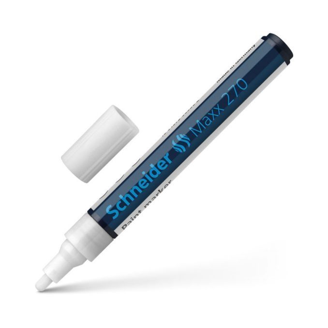 Marker Schneider Maxx 270 Alb 50 lei o cutie de 10 bucăți