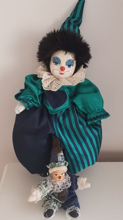 Clown din portelan 45cm