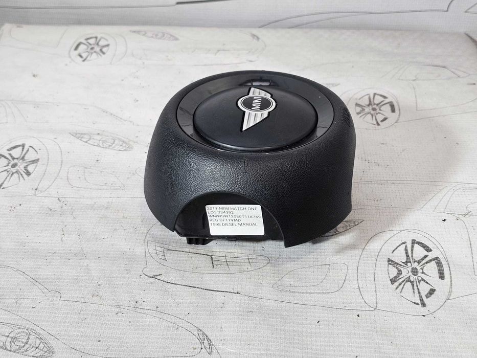 Airbag volan Mini Hatch R56 / R55 / R57 / R58 / R59 / R60 / R61 2006-2016 2011 2.0D 105kW Cod OEM: 32306791372, 6791372, 679137302 (5F3)