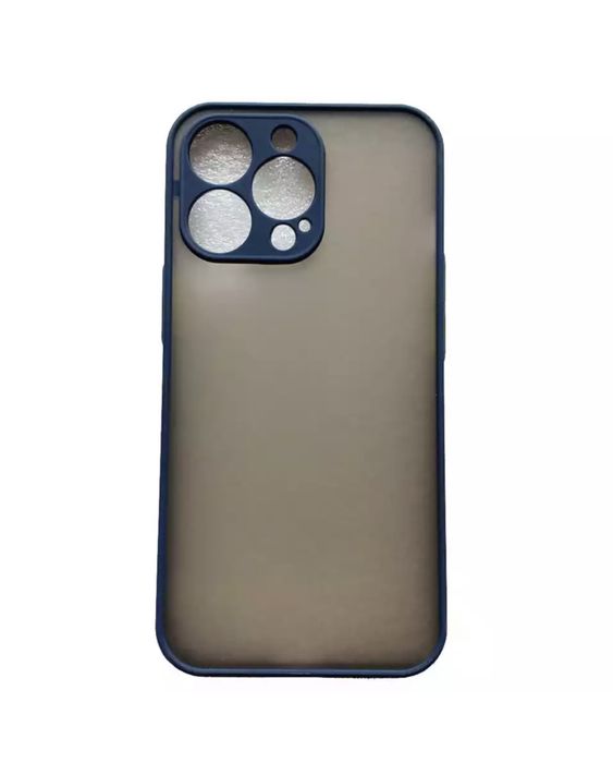 Husa Iphone 14/15/16/PRO/MAX/PLUS Margine Silicon Spate Plastic Mat