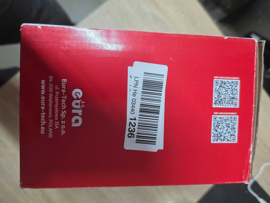 Videointerfon Eura VDP-45A3 Alpha, Negru, 7"