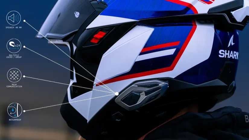 Комуникационна система Shark SENA Bluetooth за мото каска