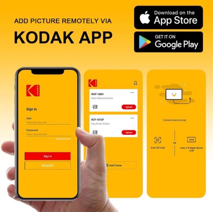 Цифровая фоторамка Kodak 10.1 дюм IPS екран сенсор Wifi