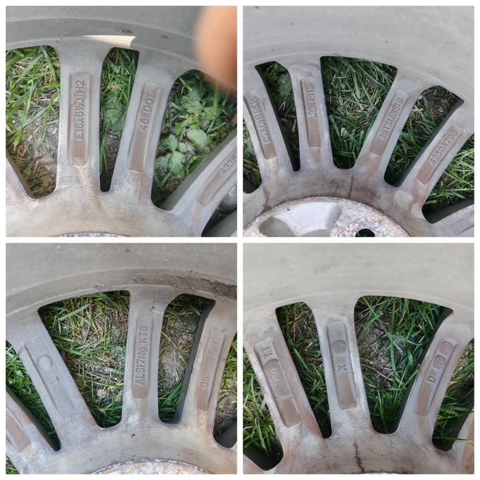 Jante auto aliaj Mitsubishi+1 roata rezervă mercedes
