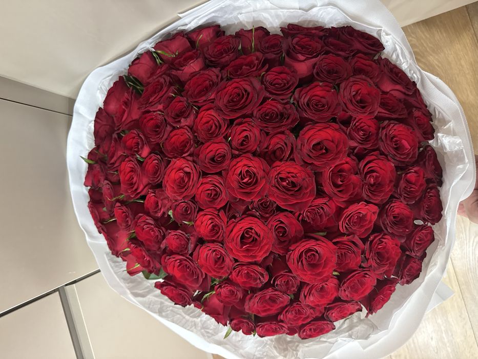 101 роза, пышный