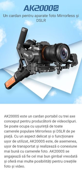 Gimbal FeyulTech Ak2000s Stab3 Axe 3MottoSilent