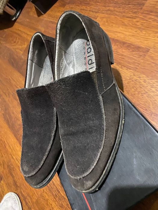 Туфли замшевые коричневого цвета размер 41