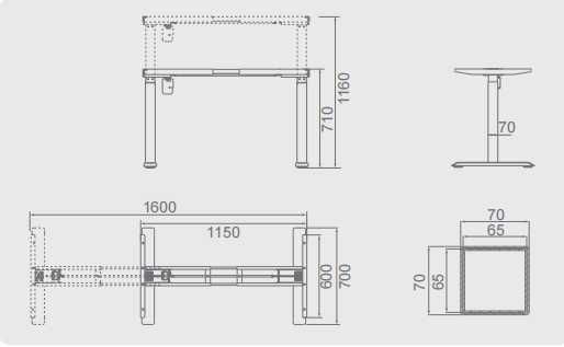 Регулируемые столы