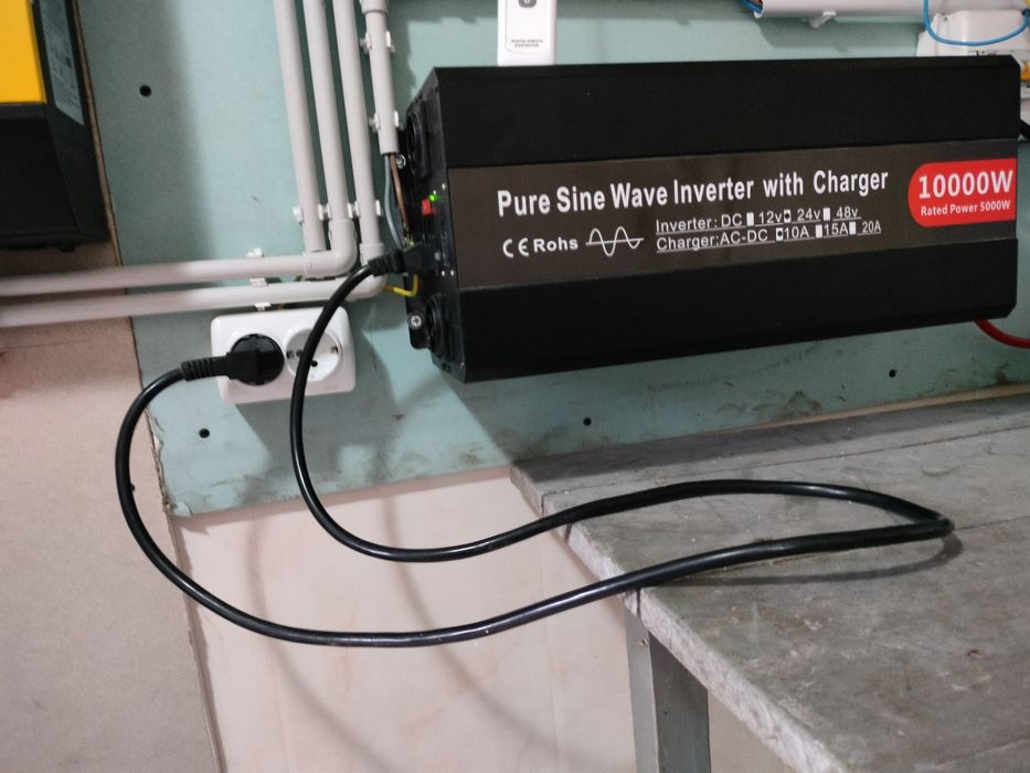 3 in 1 invertor 10000 W 24 V,ups,și încărcător pentru baterii 24 v