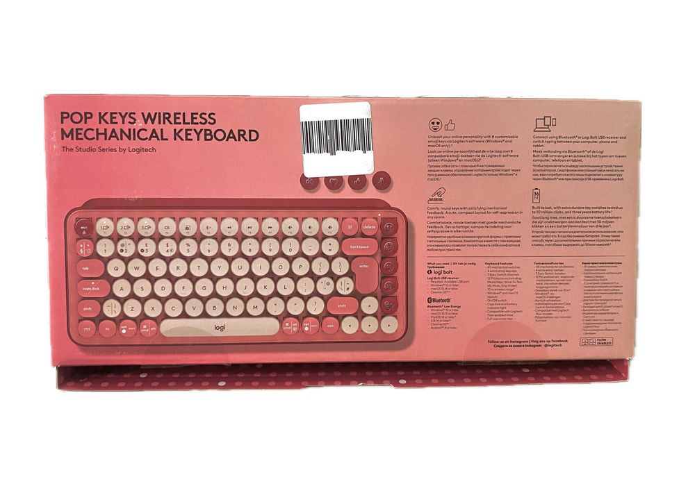 Клавиатура Logitech, компактна и лека, работи безупречно