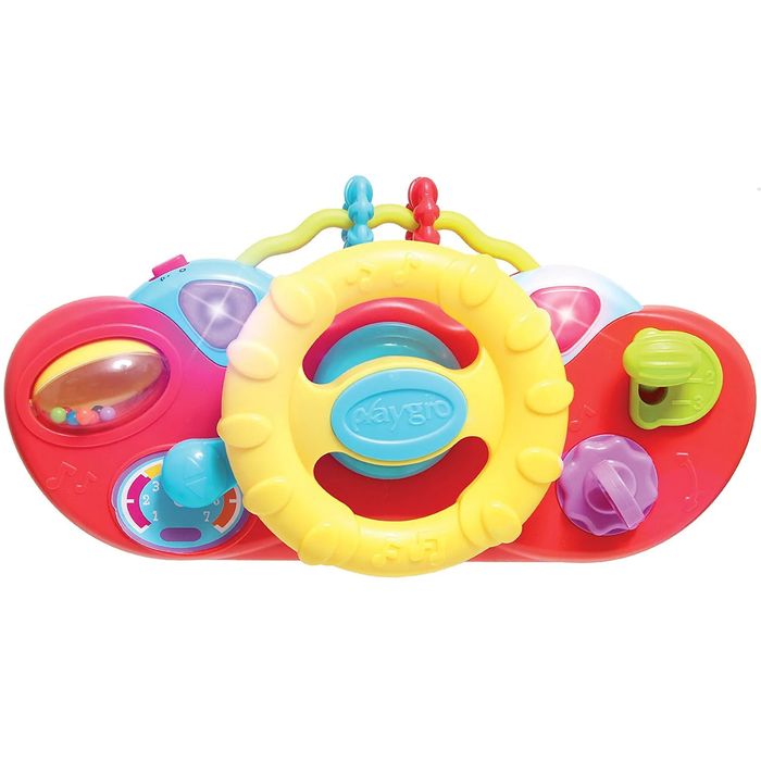 Playgro+подарък.Игрален център със светлини и звуци ПЛЮШЕНА Кола-25 евро