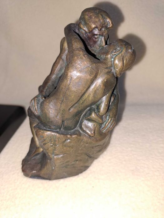 statueta bronz sarutul 13 cm