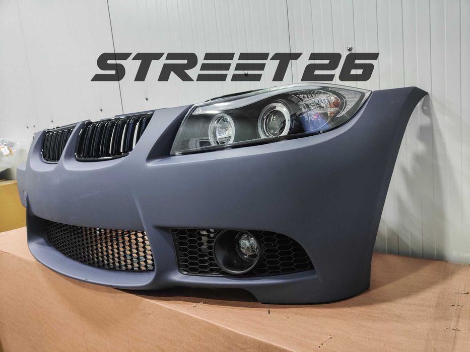 Pachet Bara Fata M3 BMW E90 E91 NFL (2005-2007) si Faruri Angel Eyes