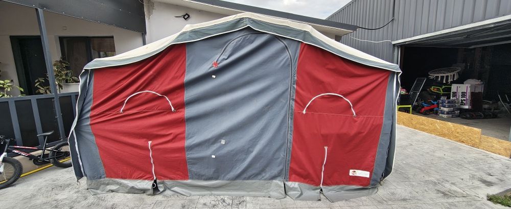 Camping pe roți extensibil