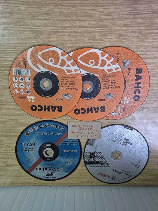 set 5 discuri debitat metal - lot 3-21-11