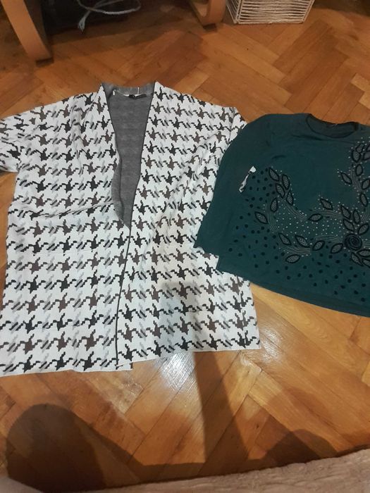 Cardigan damă si bluza mărime XL