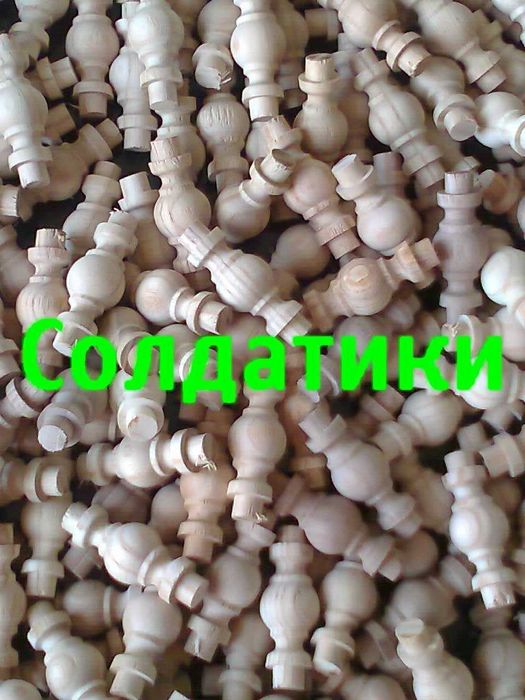Солдатики из дерева