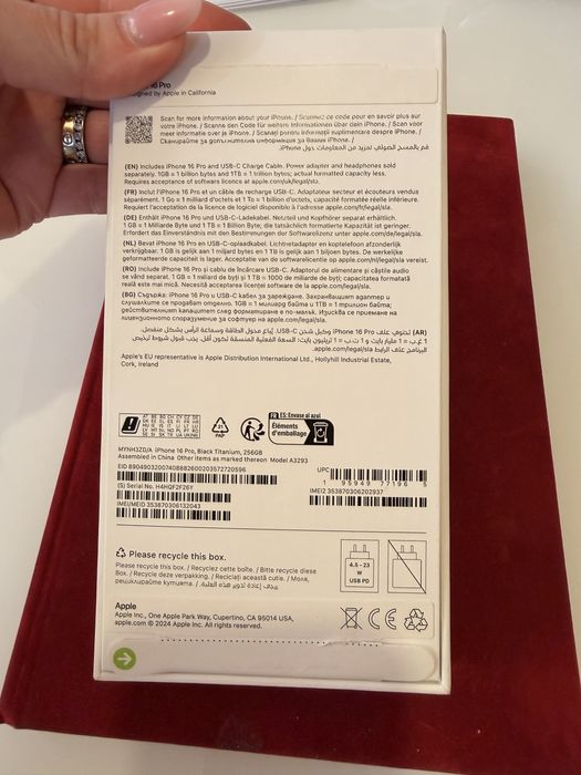 Iphone 16pro 256gb - ca nou
