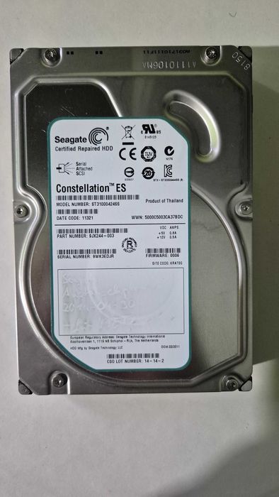 Hard HDD 1 TB Seagate Constellation ES SAS