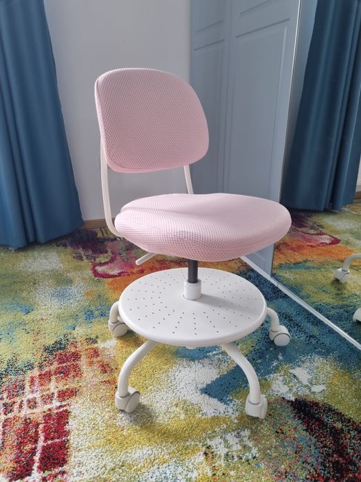 Scaun birou copii ikea roz