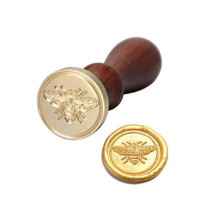 Восъчен печат Пчела печат , лъжица и восък , кошер пчелар