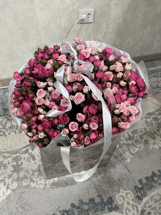 Большой букет цветы