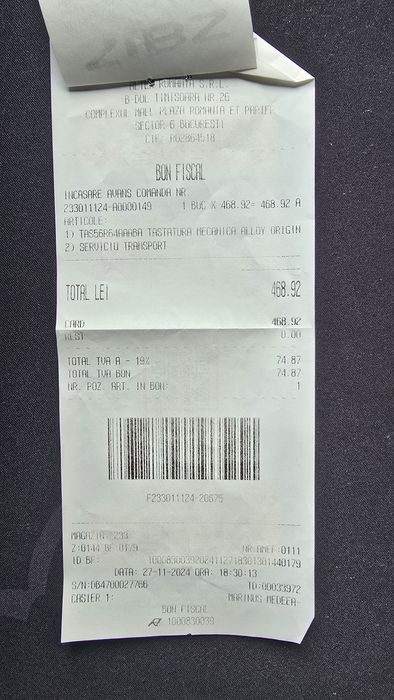 Vând tastatura gaming HyperX