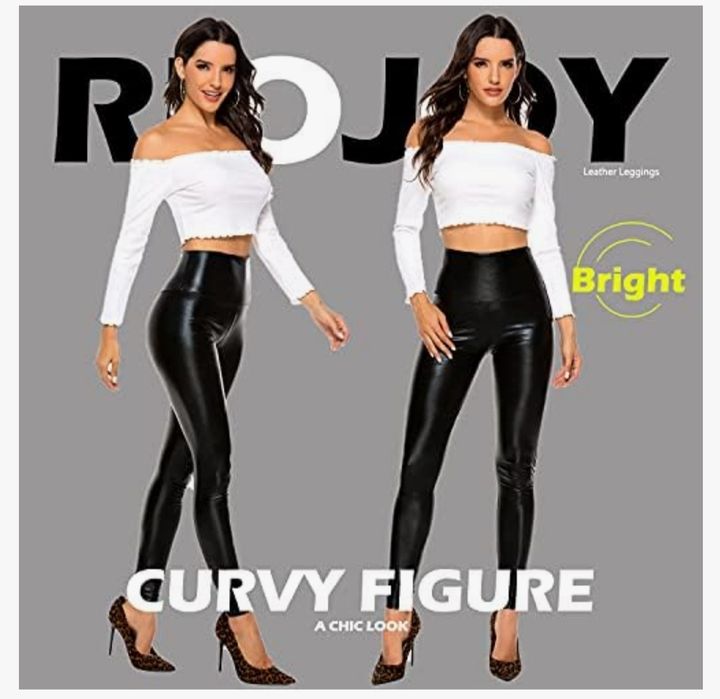 Colanți piele artificiala wetlook