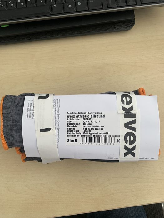 Перчатки защитные UVEX