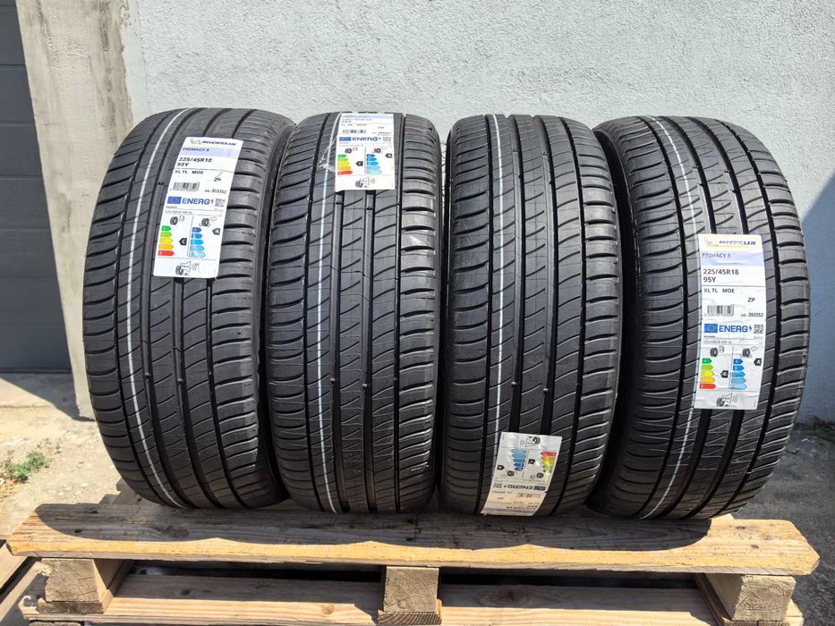 225/45/18 Мишелин ДОТ 2024 г - Чисто нови - Рън Флат / МОЕ