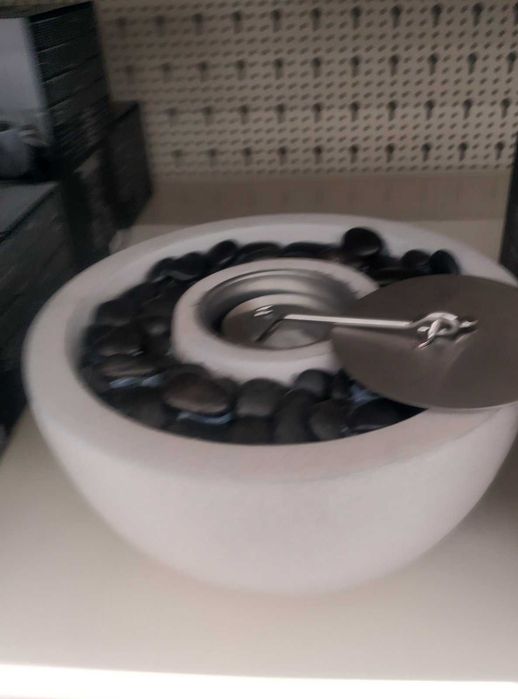 Декоративна камина на биоетанол декорация камък и огнище 23х11 см.