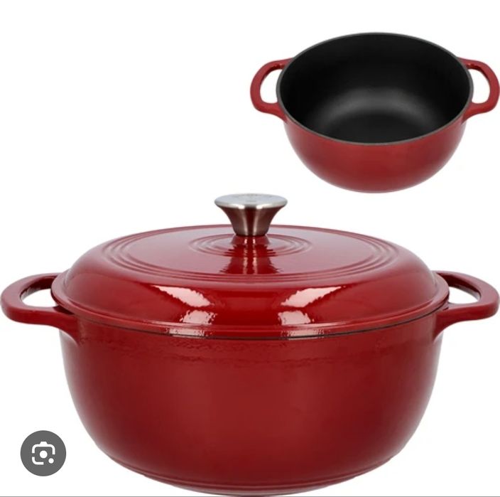 Эмалированный чугунный  казан