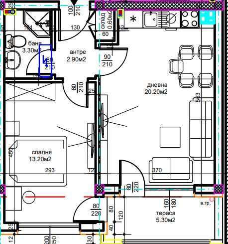 Двустаен - ново строитество